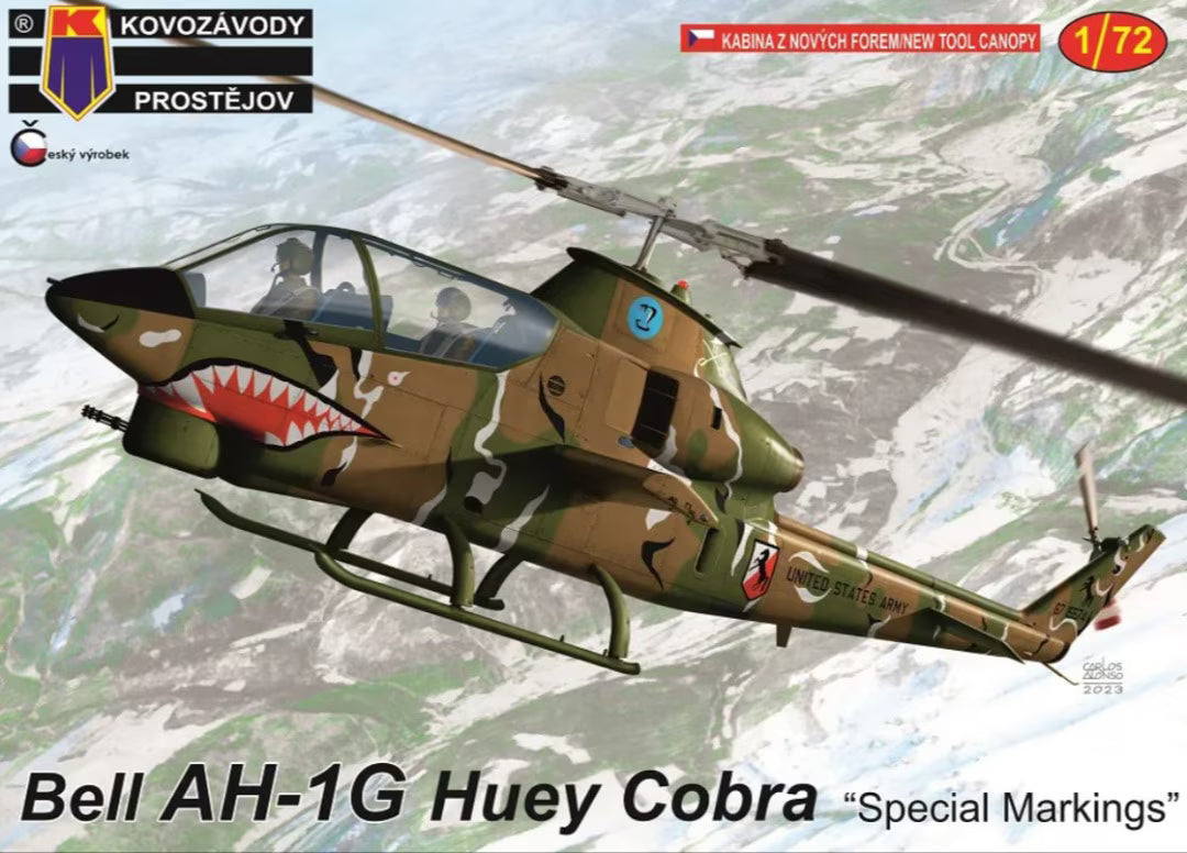 KP MODELS 1/72 Bell AH-1G Huey Cobra "Special Markings“ (Bell AH-1G Huey Cobra „Special Markings“ Number: KPM0381)