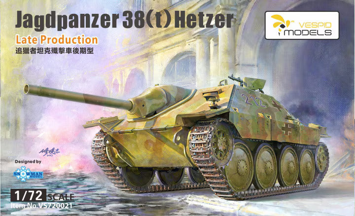 Vespid Models 1/72 Jagdpanzer 38(t) Hetzer Late Production (VS720021)
