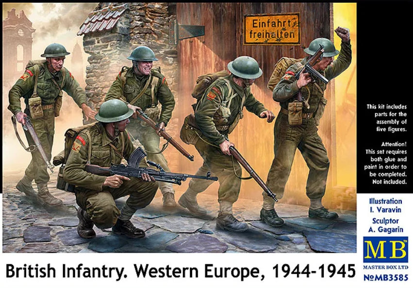 Master Box Ltd 1/35 British Infantry. Western Europe, 1944-1945 (MB3585)