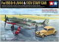 Tamiya 1/48 Focke-Wulf Fw190 D-9 JV44 & Citroen Traction 11CV Staff Car (25213)