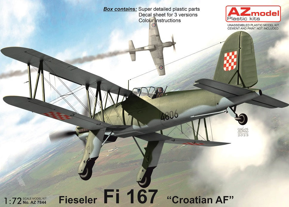 AZmodel 1/72 Fieseler Fi 167 "Croatian AF" (AZ 7844) — New — image 1 of 2