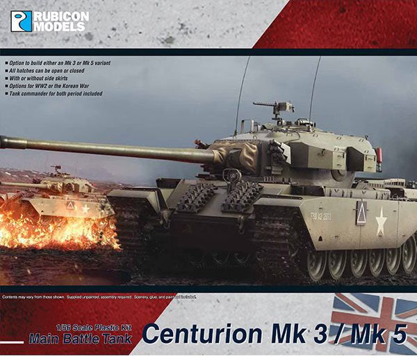 Rubicon Models 1/56 Main Battle Tank Centurion Mk 3 / Mk 5 (280104)
