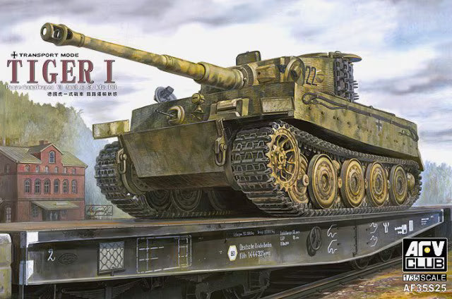 AFV Club 1/35 Pz.Kpfw. VI Tiger I Ausf. E Late Version mit Transportkette (AF35S25)