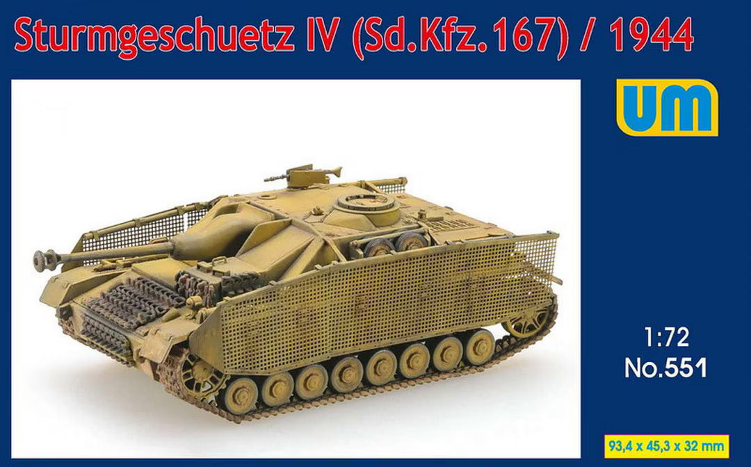 UM 1/72   Sturmgeschütz IV (Sd.Kfz. 167) late version with Schürzen (551)