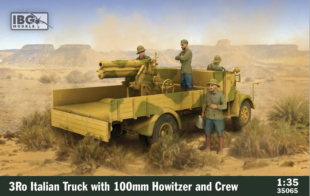 IBG 1/35 3Ro Italian Truck with 100mm Howitzer and Crew (35065)