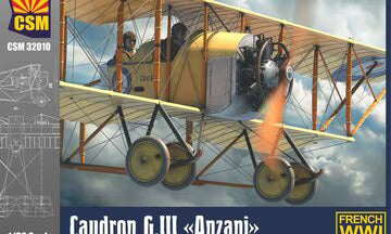 Copper State Models (CSM) 1/32 Caudron G.III "Anzani" British and Belgian Service (CSM32010)