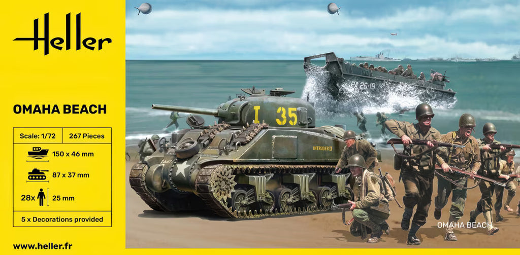 Heller 1/72 Omaha Beach (figures are originally Esci/Italeri & Caesar) (50332)