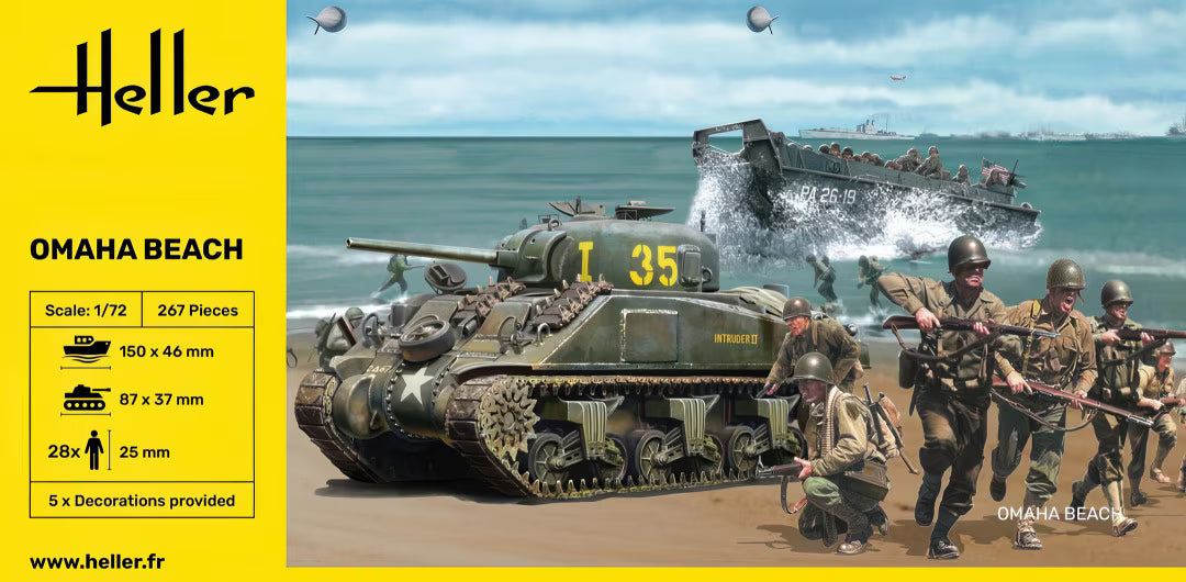 Heller 1/72 Omaha Beach (figures are originally Esci/Italeri & Caesar) (50332)