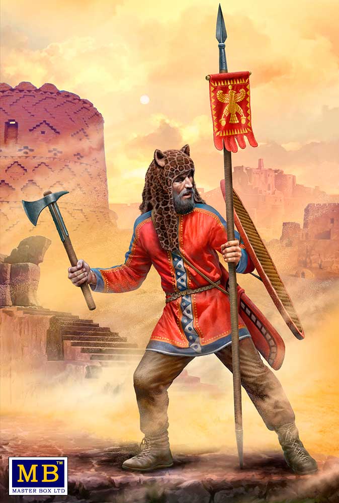 Master Box Ltd 1/32 Flag Officer of the Persian Heavy Infantry Greco-Persian Wars Series. Kit No 9 (MB32022)