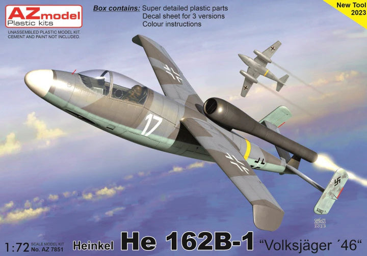 AZmodel 1/72 Heinkel He 162B-1 “Volksjäger 46” (AZ 7851)