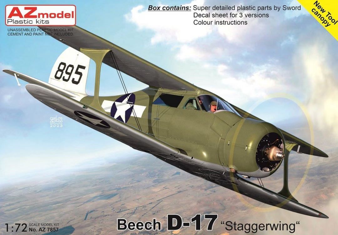 AZmodel 1/72 Beech D17 'Staggerwing' (AZ7857)