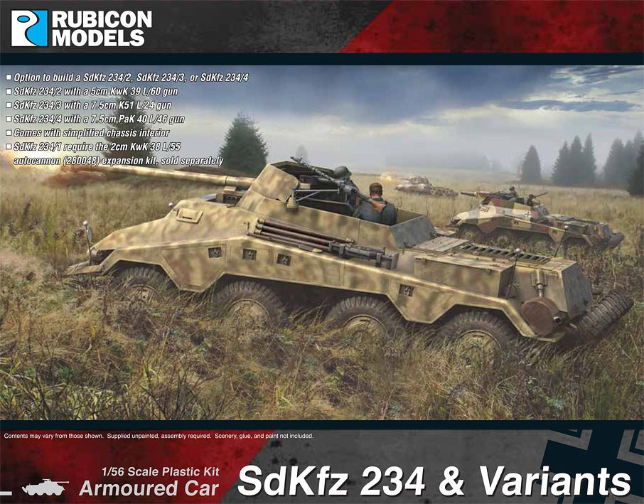 Rubicon Models 1/56 Sdkfz 234 & Variants Armored Car (280138)