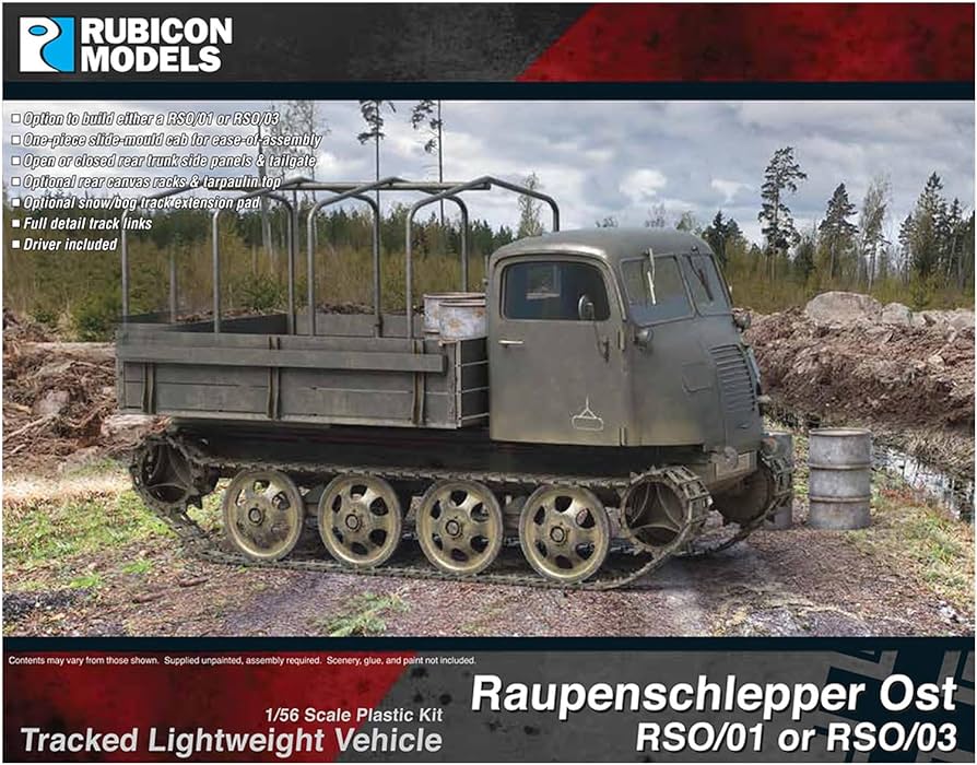 Rubicon Models 1/56  Raupenschlepper Ost RSO/01 or RSO/03 Tracked Lightweight Vehicle (280128)