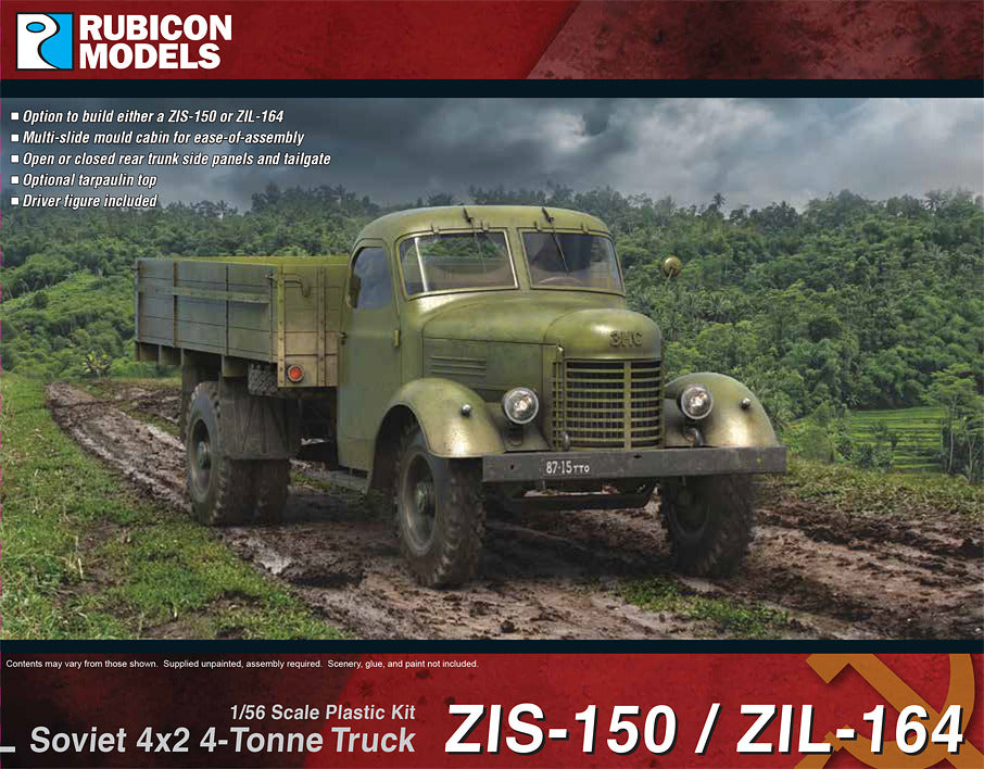 Rubicon Models 1/56 ZIS-150 / ZIL-164 Soviet 4x2 4-Tonne Truck (280132)
