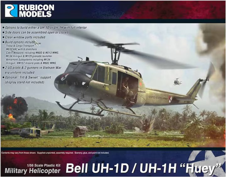 Rubicon Models 1/56 Military Helicopter Bell UH-1D / UH-1H "Huey" (280119)