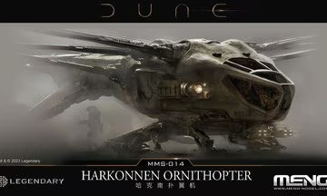 Meng 1/300 Harkonnen Ornithopter (Wingspan 173 mm and length 88 mm) (MMS-014)