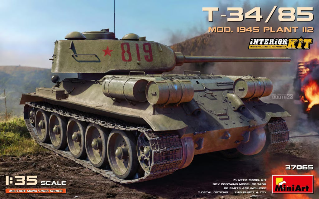 MiniArt 1/35 T-34/85 Mod. 1945 Plant 112 Interior kit (37065)