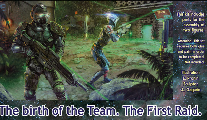 Master Box Ltd 1/24 At The Edge of The Universe. Strange Company's Adventures.  Episode II.  The birth of the Team.  The First Raid. (MB240834)