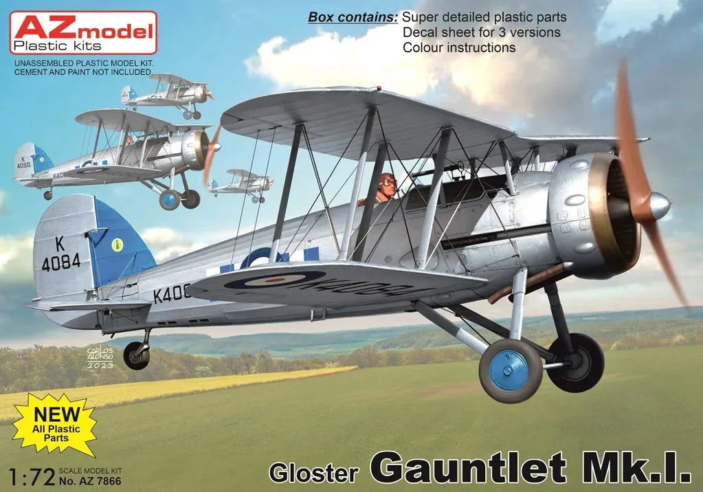 AZmodel 1/72 Gloster Gauntlet Mk.I (AZ 7866) — New — image 1 of 2