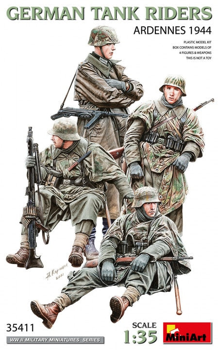 MiniArt 1/35 German Tank Riders Ardennes 1944 (35411)