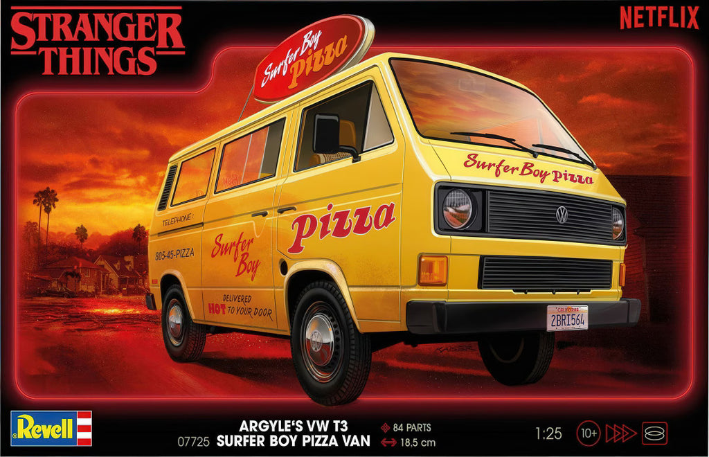 Revell 1/24 Stranger Things Surfer Boy VW Pizza Van (07725)