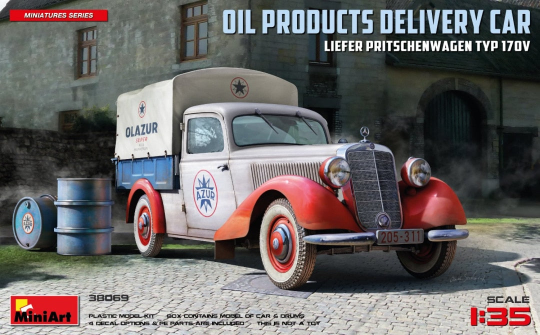MiniArt 1/35 Liefer Pritschenwagen Typ 170V Oil Products Delivery Car (38069)