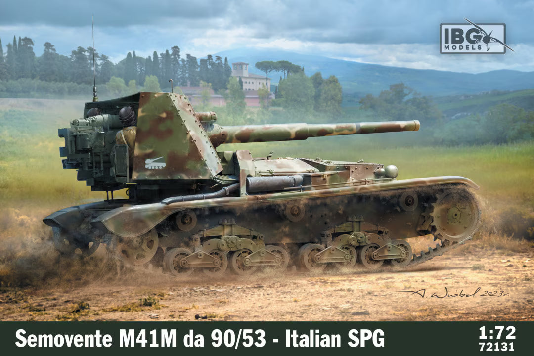 IBG 1/72  M41M Semovente da 90/53 Italian self-propelled gun (72131)