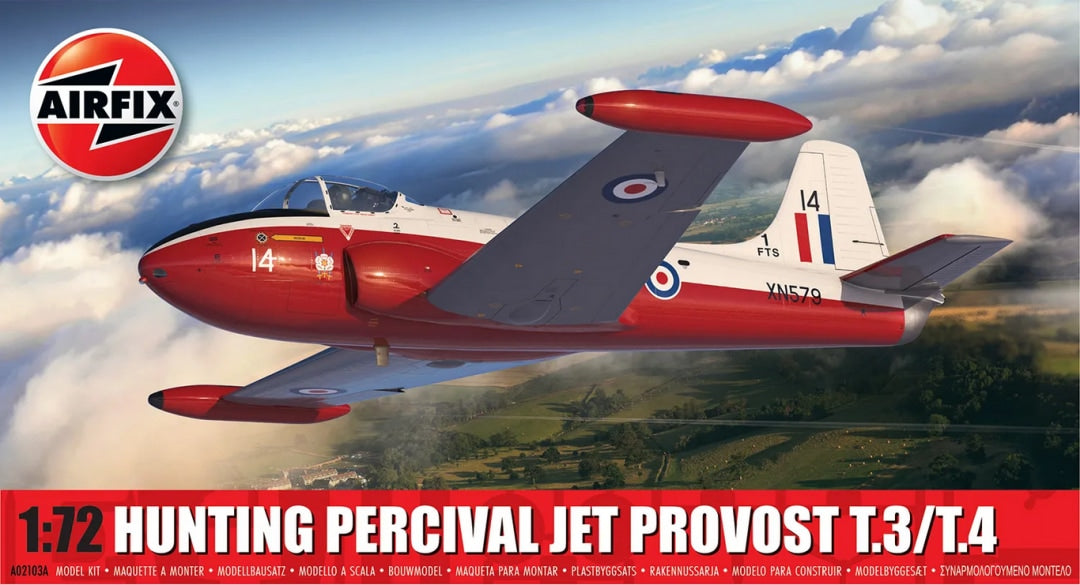 Airfix 1/72 Hunting Percival Jet Provost T.3/T.4 (A02103A)