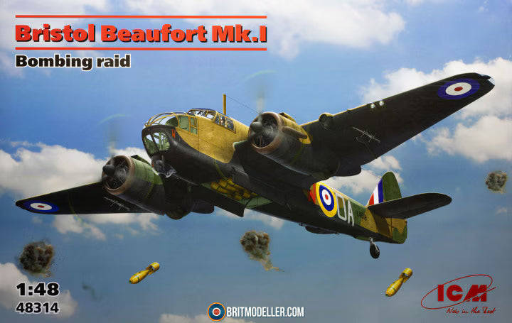 ICM 1/48 Bristol Beaufort Mk.I Bombing raid (48314)