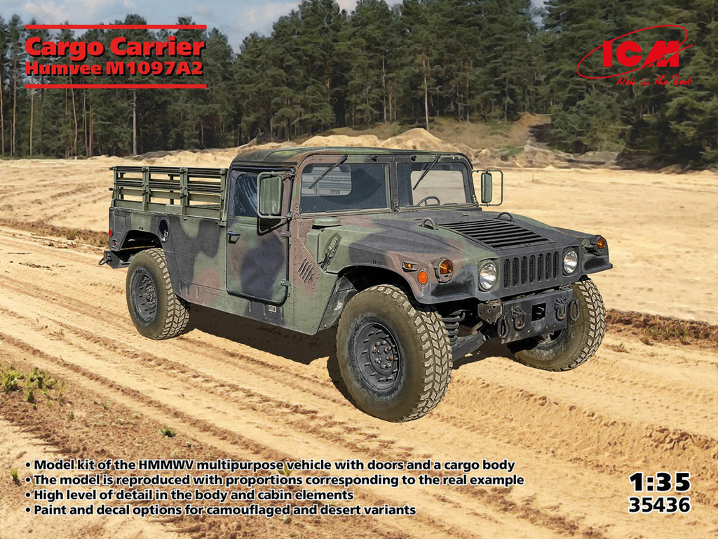ICM 1/35 Humvee M1097A2 Cargo Carrier (35436)