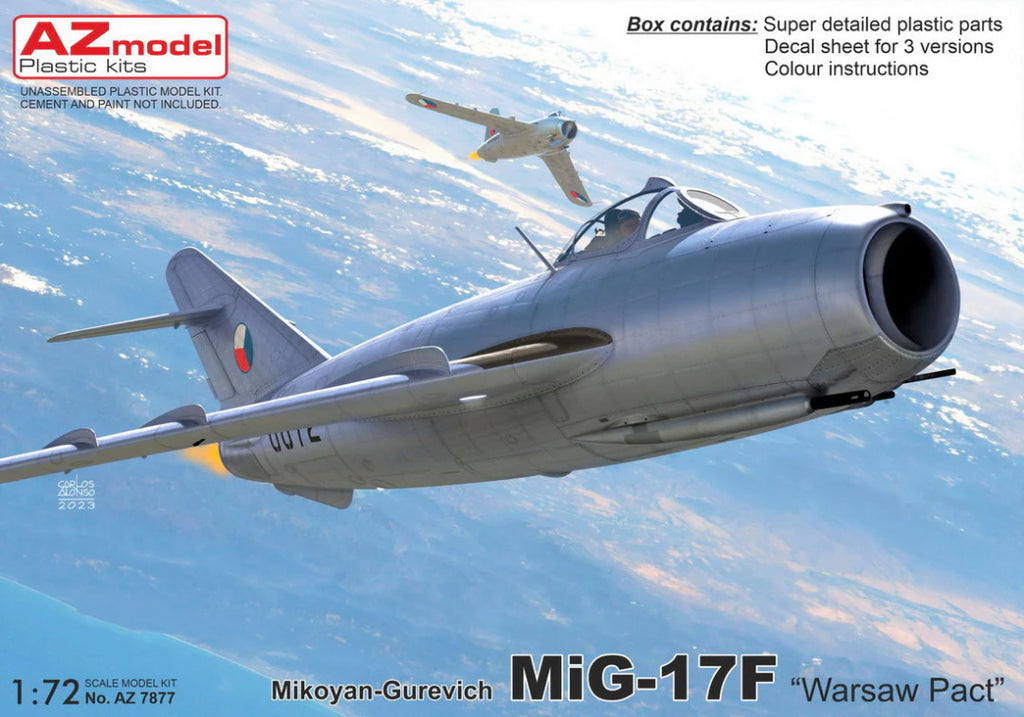 AZmodel 1/72 Mikoyan-Gurevich MiG-17F "Warsaw Pact" (AZ 7877) — New — image 1 of 2