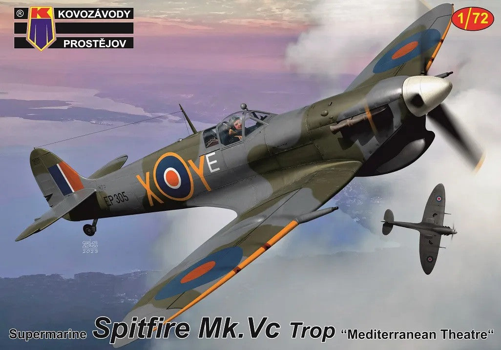 KP Models 1/72 Spitfire Mk.Vc Mediterranean Theatre (KPM0417) — New — Aircraft, Military