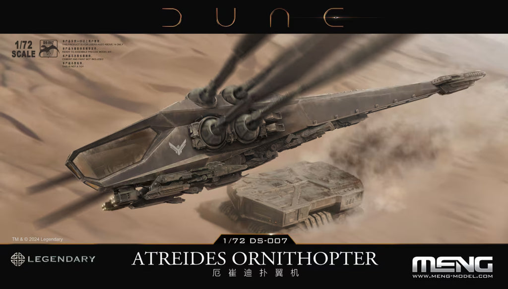 Meng 1/72 Atreides Ornithopter (DS-007) — New — Cartoon Style, Warship Builder — image 1 of 10