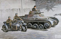 Academy 1/35 German Panzer I Ausf. B & Motorcycle (13556)