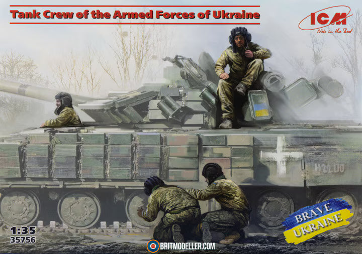 ICM 1/35 Brave Ukraine Tank Crew Of The Armed Forces Of Ukraine (35756)