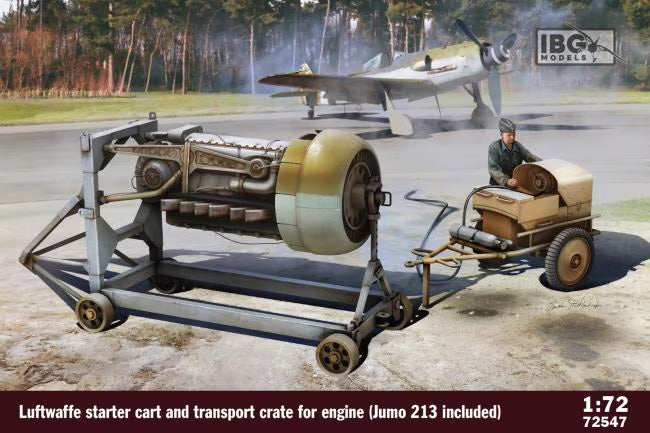 IBG 1/72 Luftwaffe Starter car & Transport Crate for engine (Jumo 213 included) (72547)