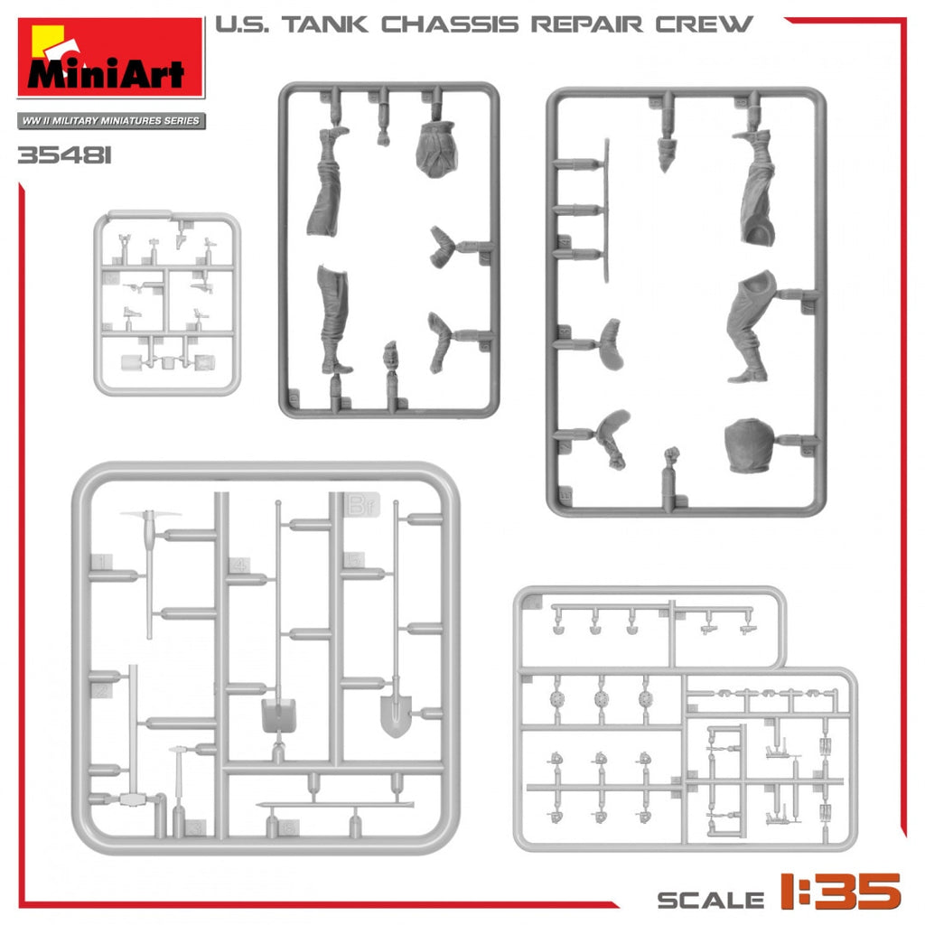 MiniArt 1/35 US Tank Chassis Repair Crew (35481)