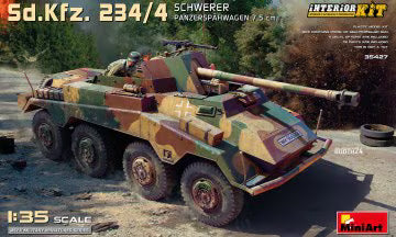 MiniArt 1/35 Sd.Kfz. 234/4 Schwerer Panzerspähwagen 7,5cm late Interior Kit (35427)
