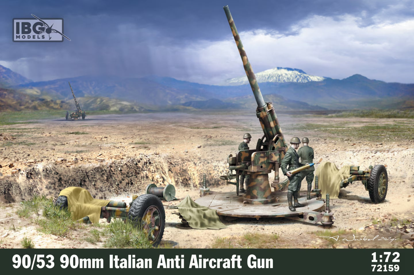 IBG 1/72 90/53 90mm Italian Anti Aircraft Gun (72159)