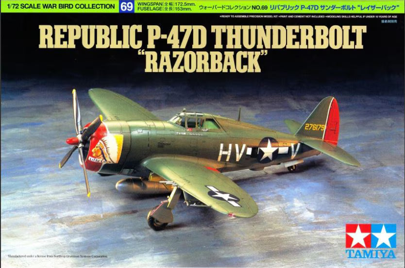 Tamiya 1/72  Republic P-47D Thunderbolt "Razorback" (60769)