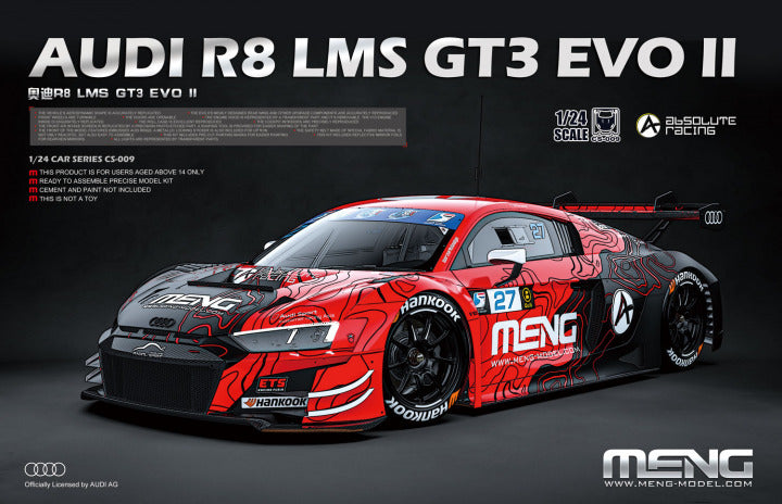 Meng 1/24 Audi R8 LMS GT3 EVO II Absolute Racing (CS-009)