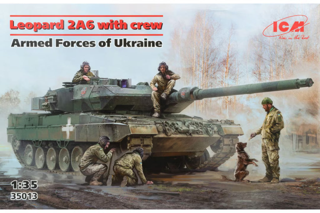 ICM 1/35  Leopard 2A6 of the Armed Forces of Ukraine with crew  (35013)
