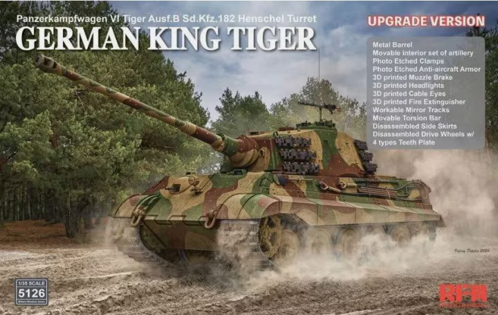 Rye Field Model 1/35 King Tiger Henschel Turret Upgrade (RM-5126)