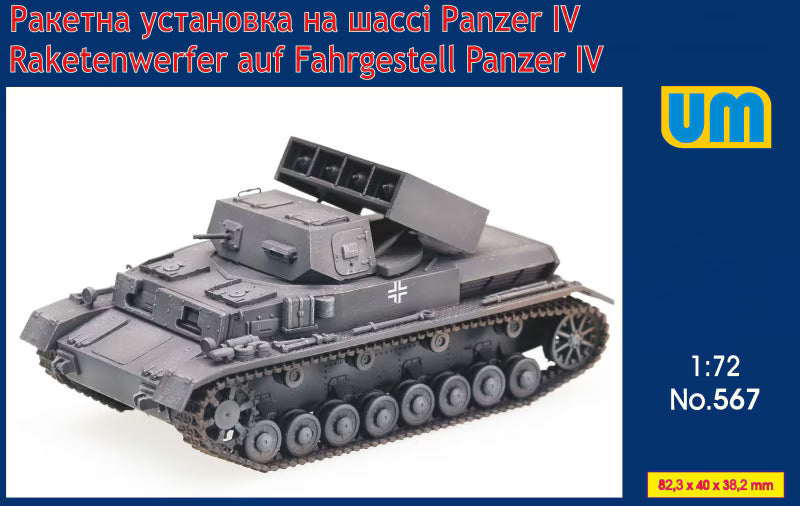 UM 1/72 Raketenwerfer auf Fahrgestell Panzer IV (567)