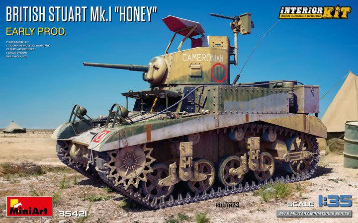 MiniArt 1/35 British Stuart Mk.I "Honey" Early Prod. | Interior Kit (35421)