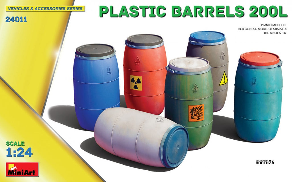MiniArt 1/24 Plastic Barrels 200L (24011)