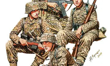 MiniArt 1/35 German Tank Riders Set 2 with Resin Heads (53024)