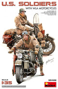 MiniArt 1/35 U.S. Soldiers with WLA motorcycles (35422)