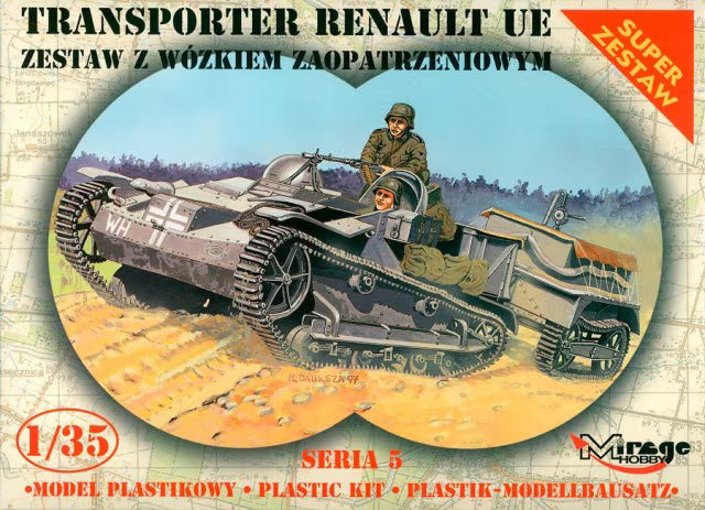 Mirage Hobby 1/35 Transporter Renault UE With Fuel Trailer (35514)