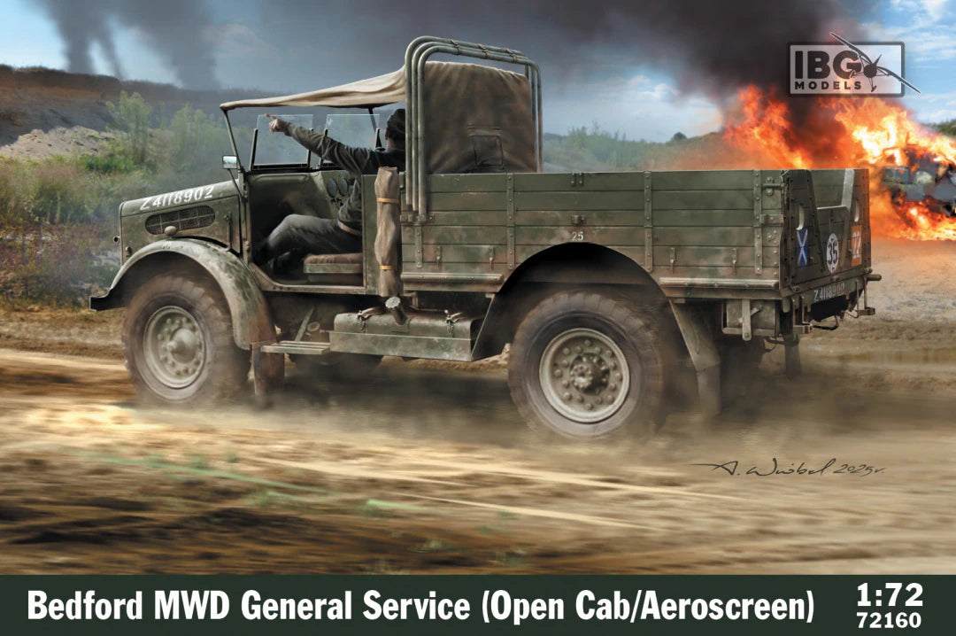IBG 1/72 Bedford MWD General Service (Open Cab/Aeroscreen) (72160)